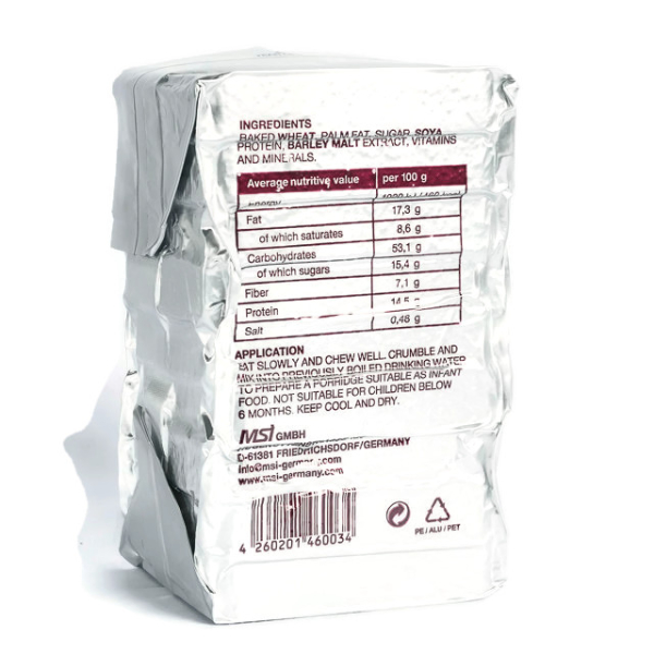 NRG-5 Notration - 48 Barres D'urgence 500g - Date De Péremption 2045
