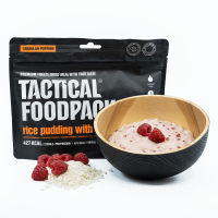 Milchreis mit Himbeeren Serviervorschlag von Tactical Foodpack