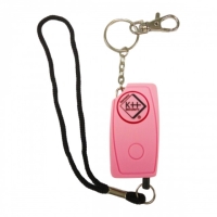 pinker Personenschutzalarm mit Schlüsselring und...