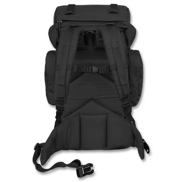 Einsatzrucksack mit 55 Liter Fassungsvermögen in schwarz